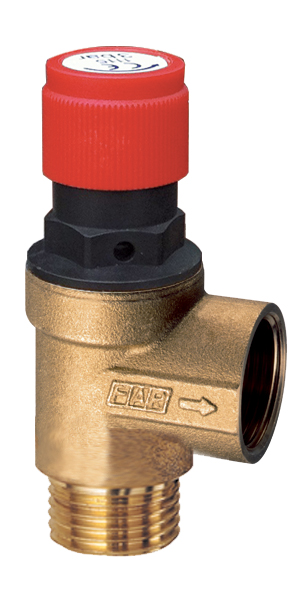 Предохранит.клапан 1/2" (НР-ВР) 1 бар