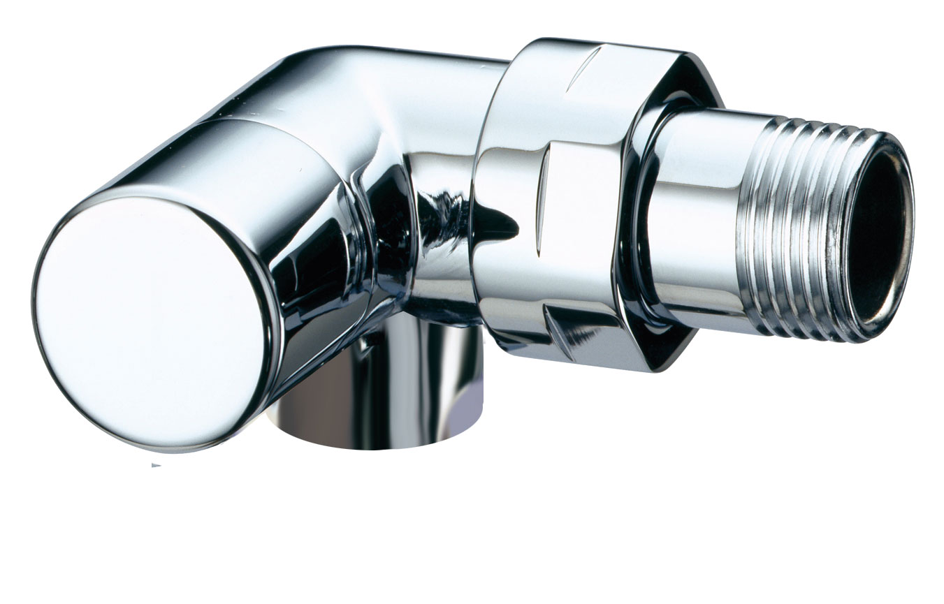 Вентиль запорн. трехосевой левостор. TopFAR 1/2" ВР, EPDM, серебро