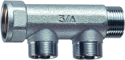 Коллект. 1" (ВР-НР) с 2 отв. М24х19 (межосев. 36 мм)