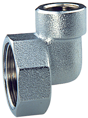 Переходник угловой, хром.,  3/4"ВР х 1/2"ВР