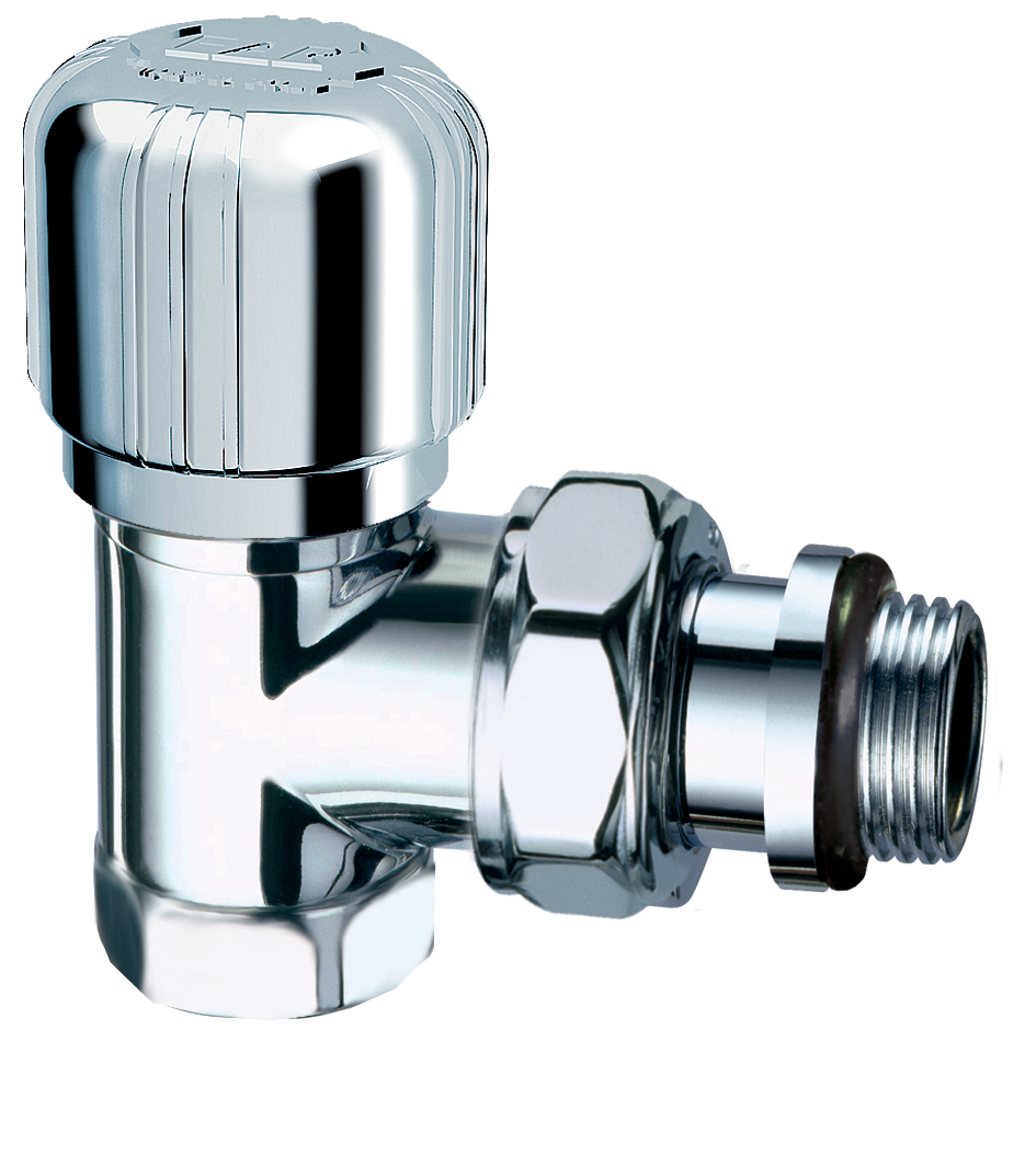 Вентиль термостат. угл. LadyFAR, 1/2" ВР (сереб.), EPDM