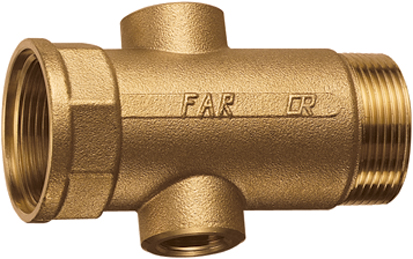 Коллектор 1 1/2" с 2 отв. 1/2" ВР (межосев. 100 мм)