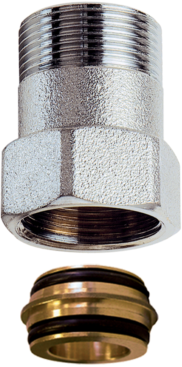 Удлинение прямое М24х19 (ВР-НР) для медн. труб 20 мм (L=30)