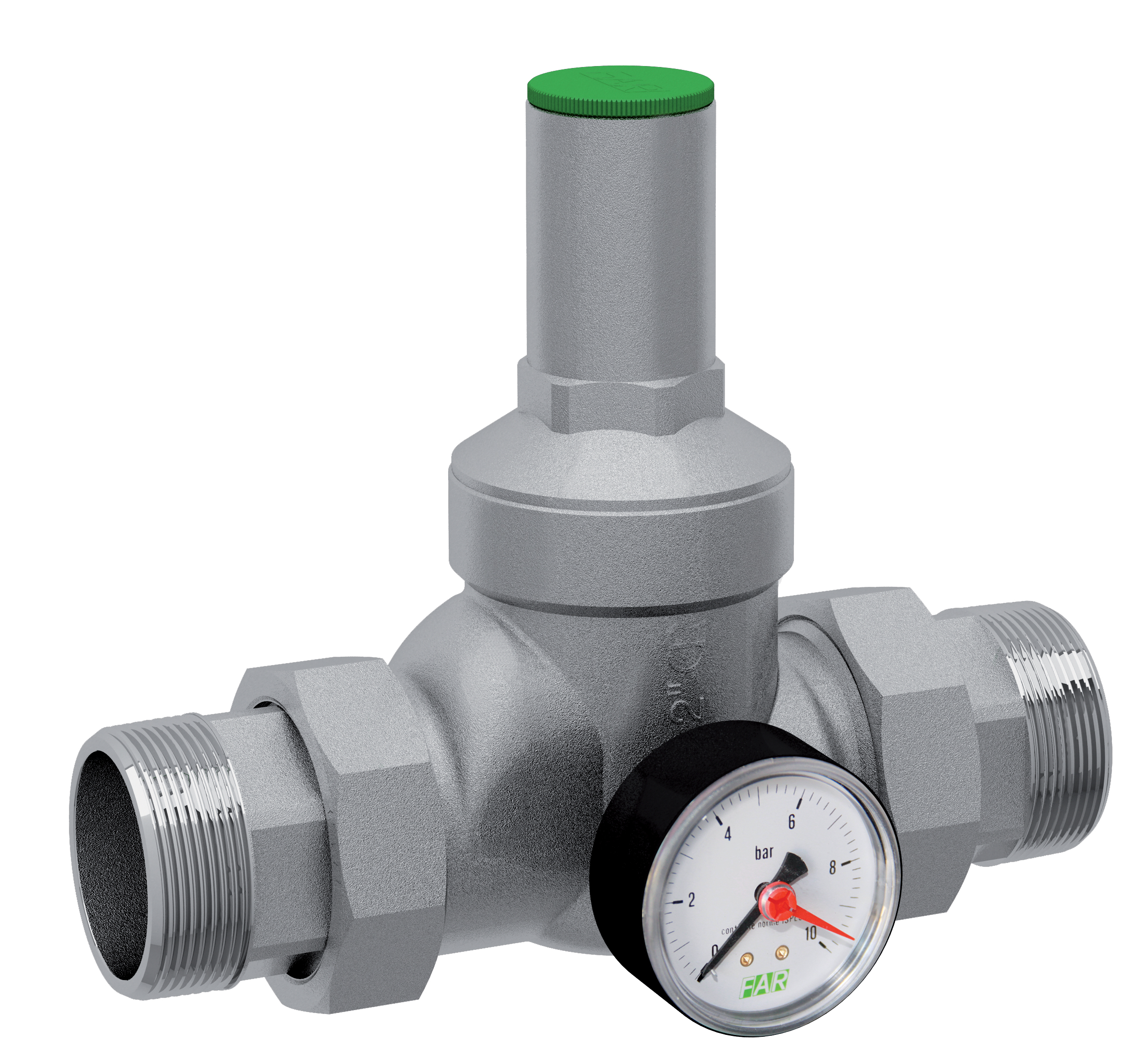 Редуктор хром.  3/4" (НР-НР), с манометром