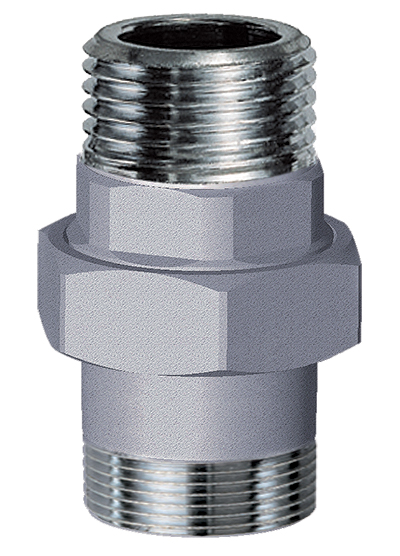 Хром. прямое трехсоставное соединение (НР-НР) 1"