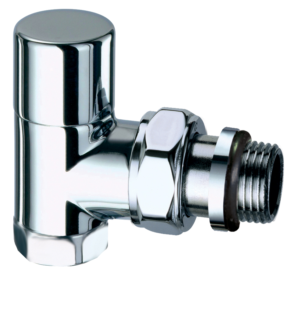 Вентиль запорный угл., 1/2" ВР (сереб.), EPDM / аналог FL 0165