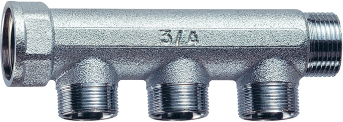 Коллект. 1" (ВР-НР) с 3 отв. М24х19 (межосев. 36 мм)
