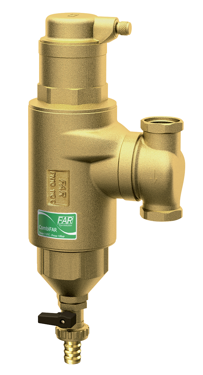 COMBIFAR- Деаэратор и грязуловитель, повор.соед. 3/4"(ВР)