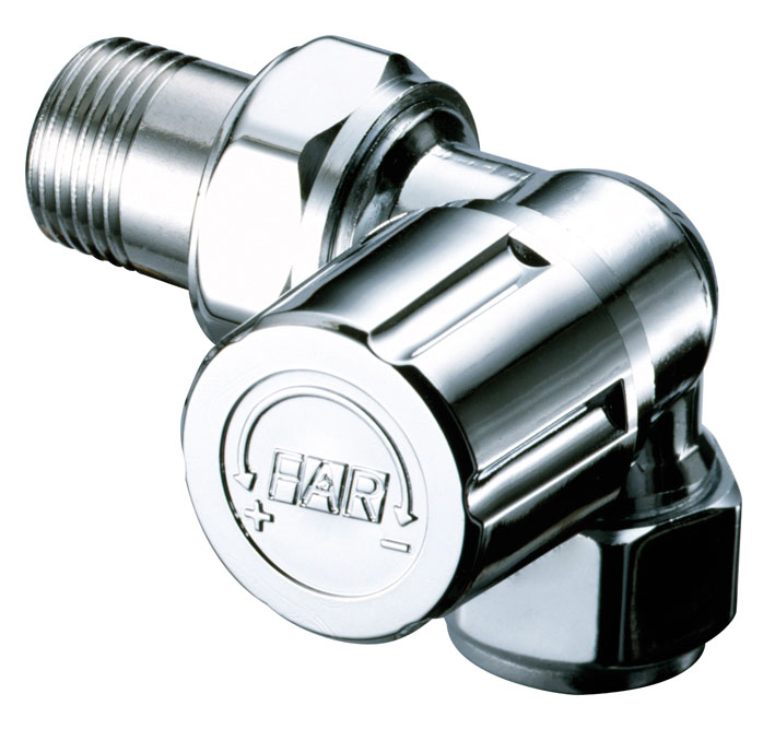 Вентиль термостат. трехосев. правосторон.1/2, EPDM, гайка М24х19, серебро