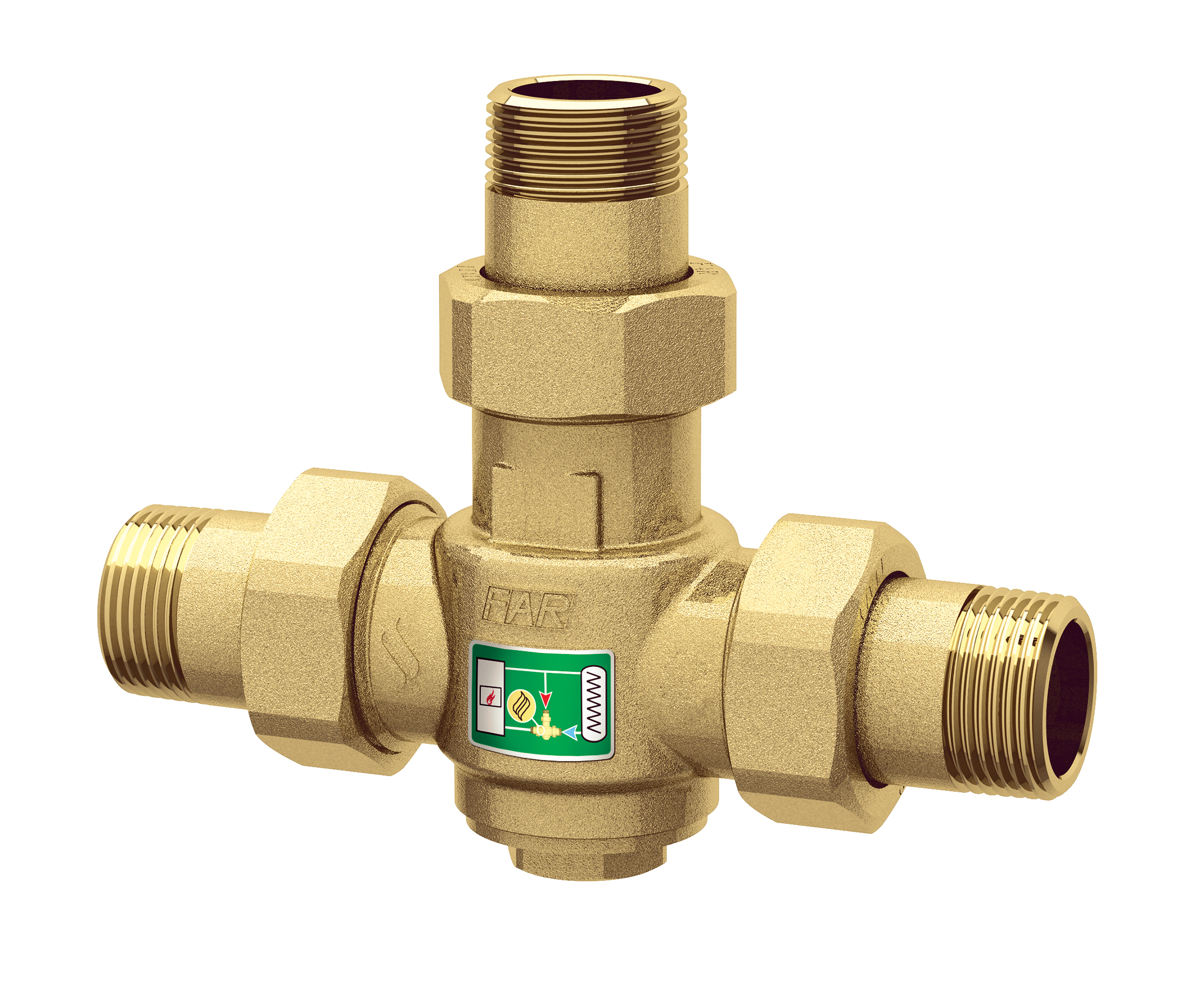 Анти-конденсационный клапан 1" НР, t= 45°C - Kv=3,9