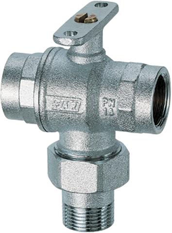 3-х ходовой шаровый кран 1/2" ВР-НР-ВР