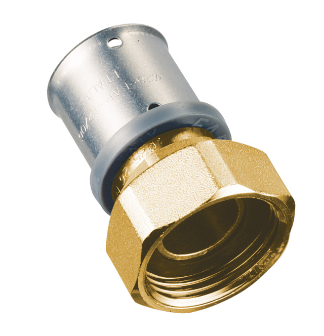 Пресс-переходник 26*3 с накид.гайкой  3/4" лат.(аналог 59192602)