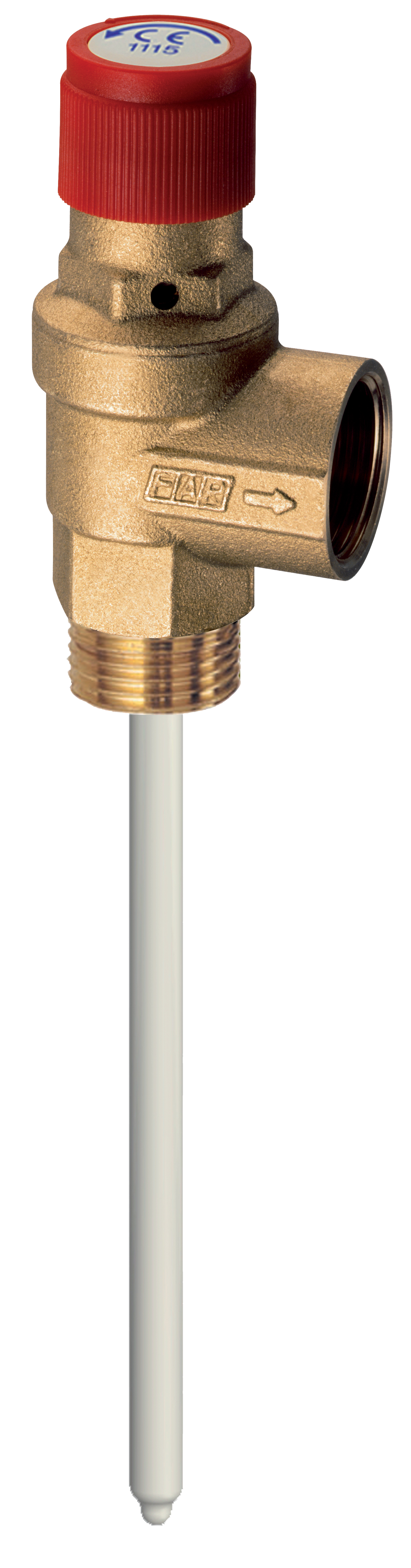 Предохранит.клапан 3/4"НР-ВР, по температуре и давлению 6 бар.