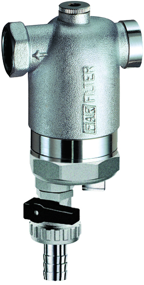 Фильтр 100мкм, с магн.встав., под манометр,  Max: 95 °C, 25 бар,  1" ВР