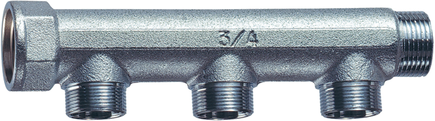 Коллект. 1" (ВР-НР) с 3 отв. М24х19 (межосев. 50 мм)