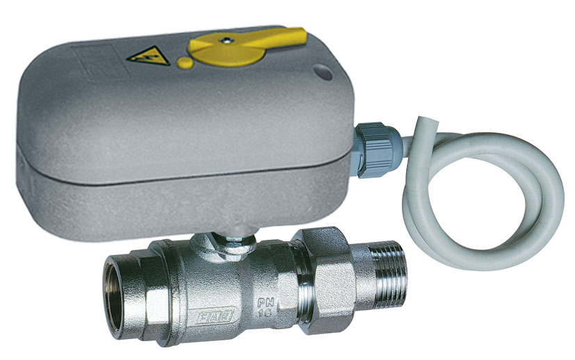 2-х ход. зон. шар.кран с ручн. деблок. 24 В, 1", НР-ВР, 8 сек