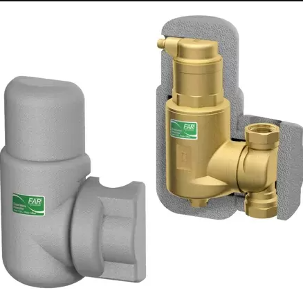 Деаэратор с поворот. соед. 3/4"(kv=10,2 куб.м/ч) в теплоизол.