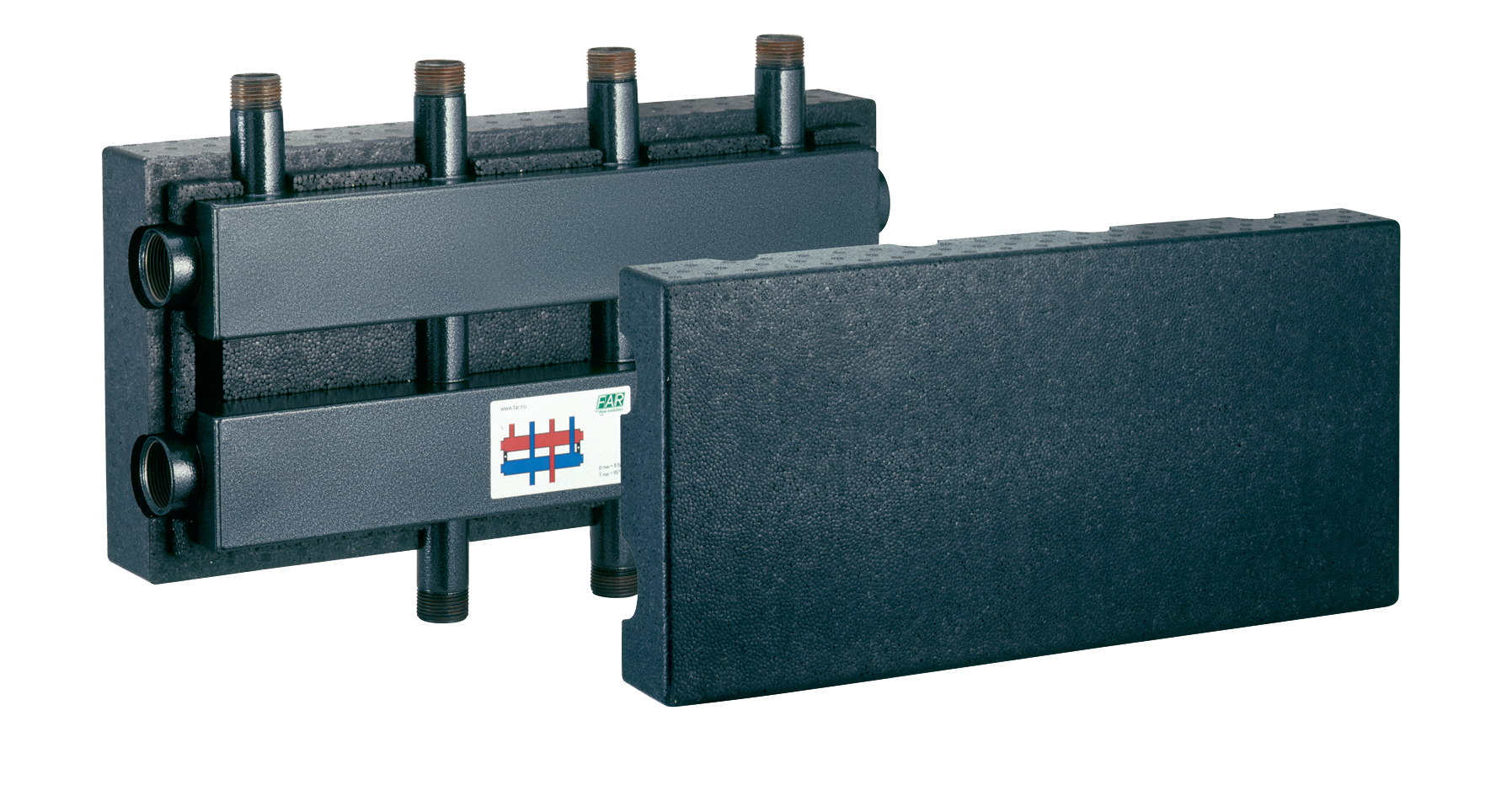 Коллектор 2"ВР с теплоизол. для ГБМ 1"1/4 (2+1)