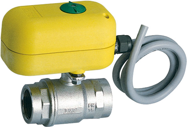 Двухходовой моторизир.зонный шар.кран (ВР-ВР) 3/4" 24В, 50Гц, время 20-40сек