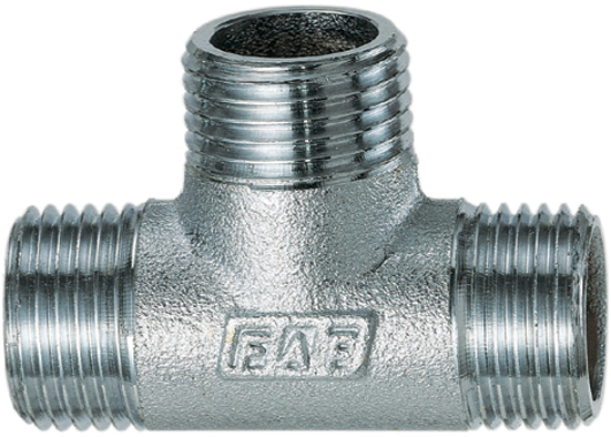 Тройник 1"(НР), хром.