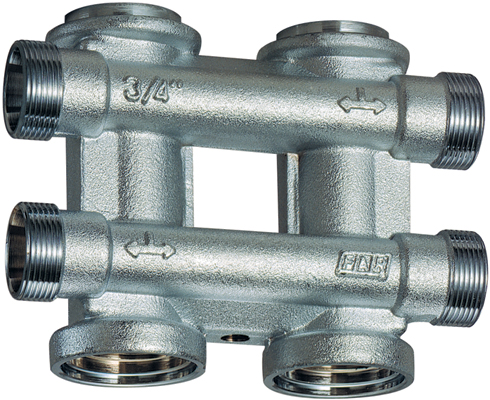 Параллельный коллектор 1"  2+2