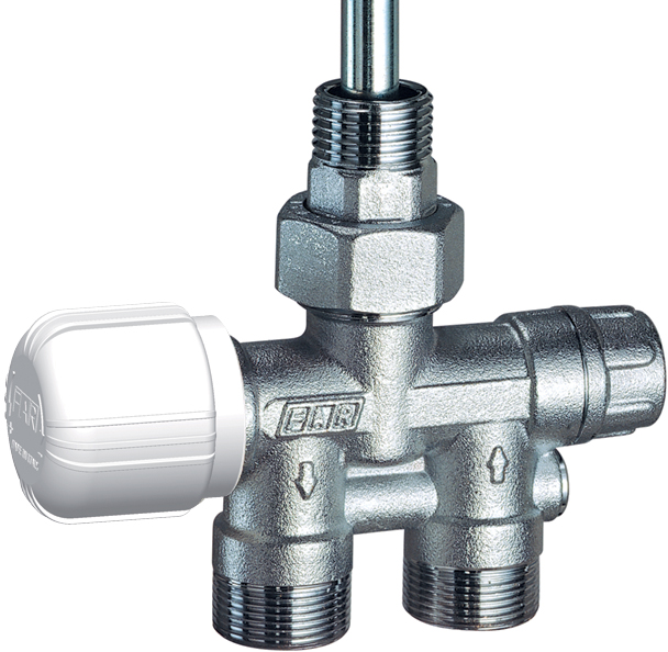 Терморег.прям.узел с рег.байп. и зап.-балансир.вент, отводы М24х19, к радиатору 1/2"