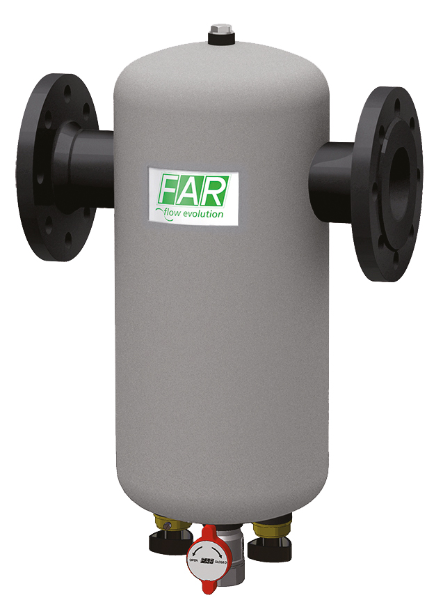 Сепаратор шлама (дешламатор) фланцев. DN80 в теплоизоляции, с магнитами