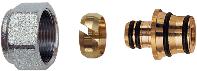 Концовка для м/п труб 20х2 с накидной гайкой М24х19