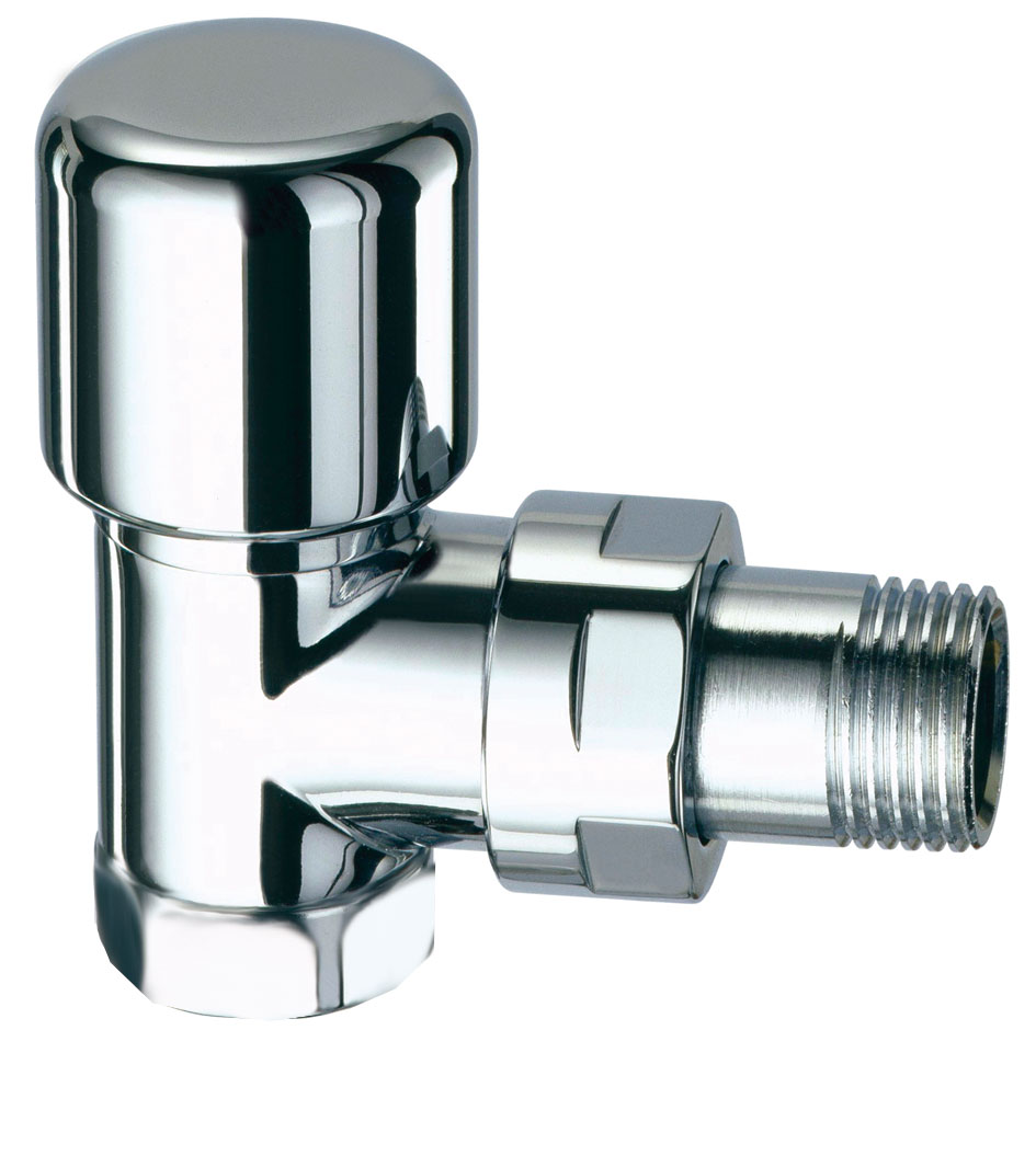 Вентиль термостат. TopFAR углов., 1/2"ВР, серебро, EPDM