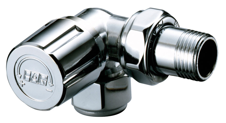 Вентиль термостат. трехосев. левосторон. LadyFAR, 1/2"с EPDM, гайка М24х19, серебро