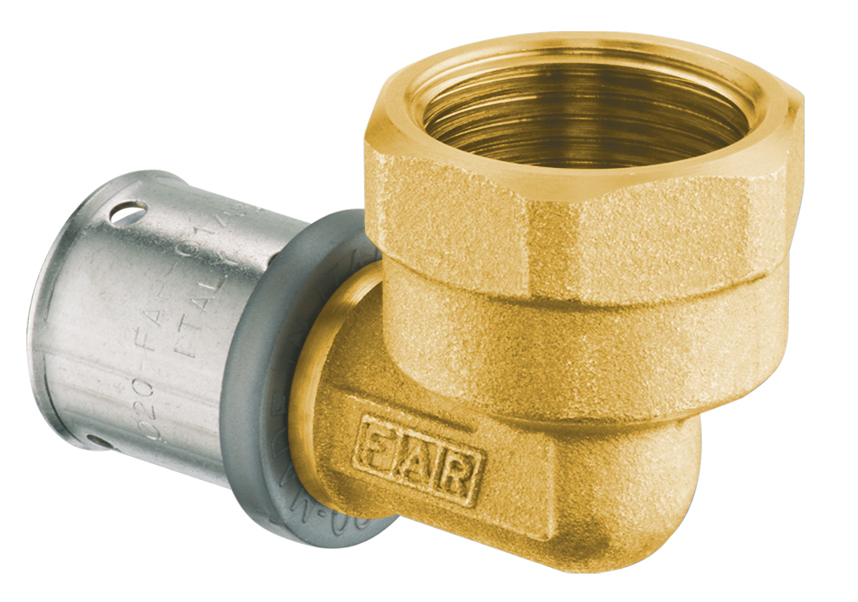 PRESSFAR SERIE GIALLA - GOMITO FEMMINA 1'1/4 Ø 32X3