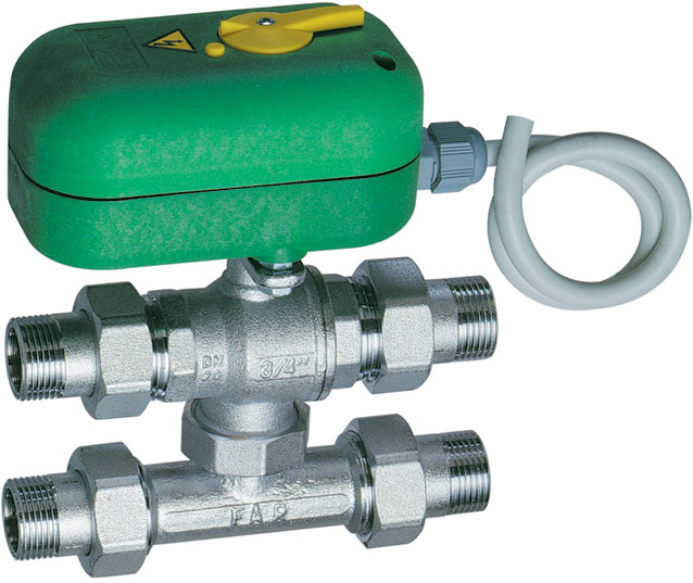 3-х ход. шар.кран  1"  с байп. сервопривод 3006 40 S