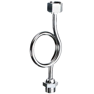 Демпферная медн.хром. трубка 1/4"НР-ВР д/манометра