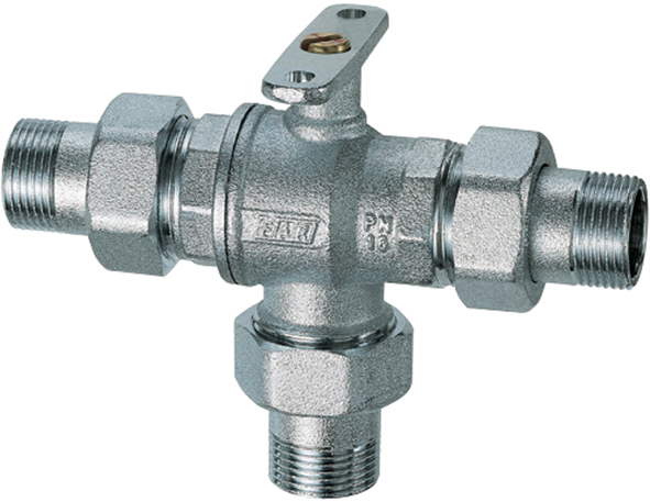 3-х ход. зон. шар. кран 1/2" НР