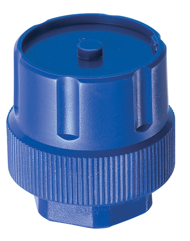 Синяя пластик. ручка для терморегул. коллект.