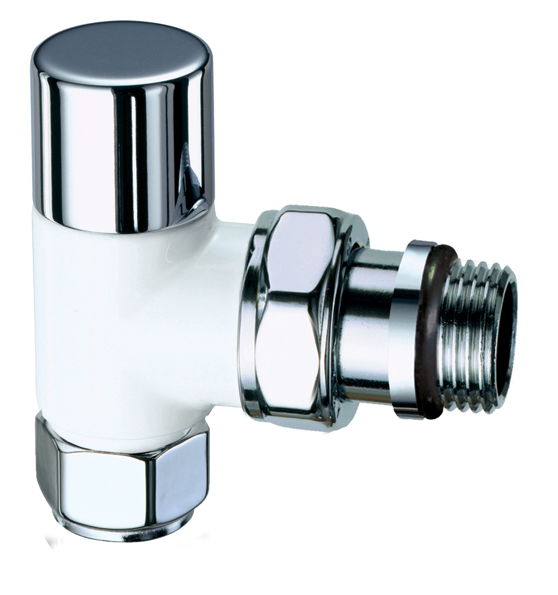 Вентиль запорный угловой  (серебро-бел.эмаль),  1/2"EPDM / аналог FL 0135