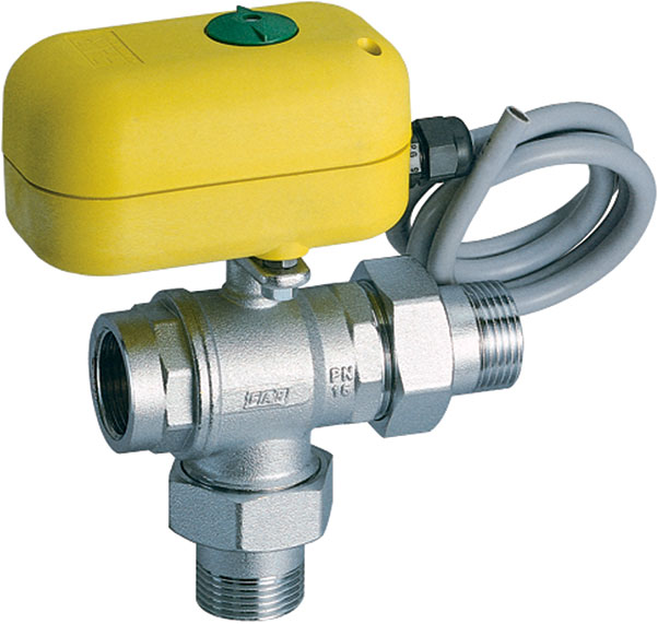 3-х ход. шар.кран 3/4" (НР-ВР).Сервопривод арт.3002 40 S