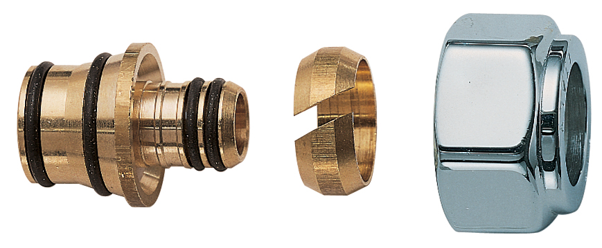 Концовка FAR для м/п и РЕХ 20X2, гайка М24х19 (серебро)