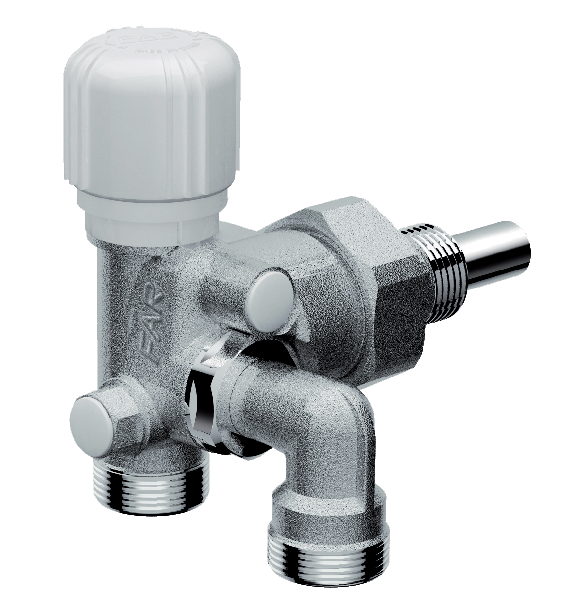 Термоузел угл.,с байспас.лин., М24х19, 1"лев.резьба, межцентр.расстоян.40-50mm