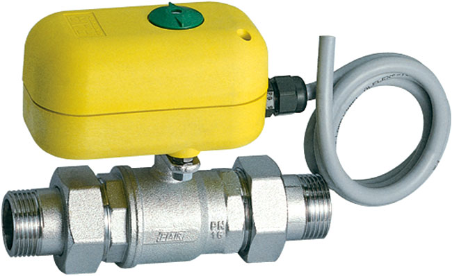 2-х ход. зон. шар.кран с приводом 24В (40сек.), 1 1/4"НР