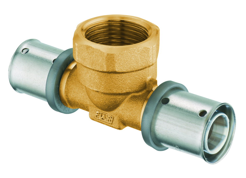 Пресс-тройник 20*2 x 3/4"ВР х 20*2 лат.(аналог 59122002)