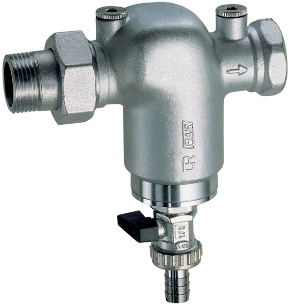 Фильтр 1 1/2" хром.,ВР-американка, без манометр.,300мкм, Max: 95 °C, 25 бар