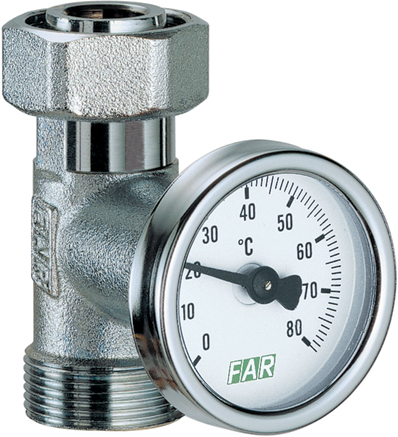 Хр. вставка М24х19 с термометром(0-80С)