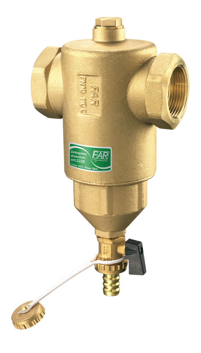 Сепаратор шлама (дешламатор) 1",сливн.кран,отверст.1/2"