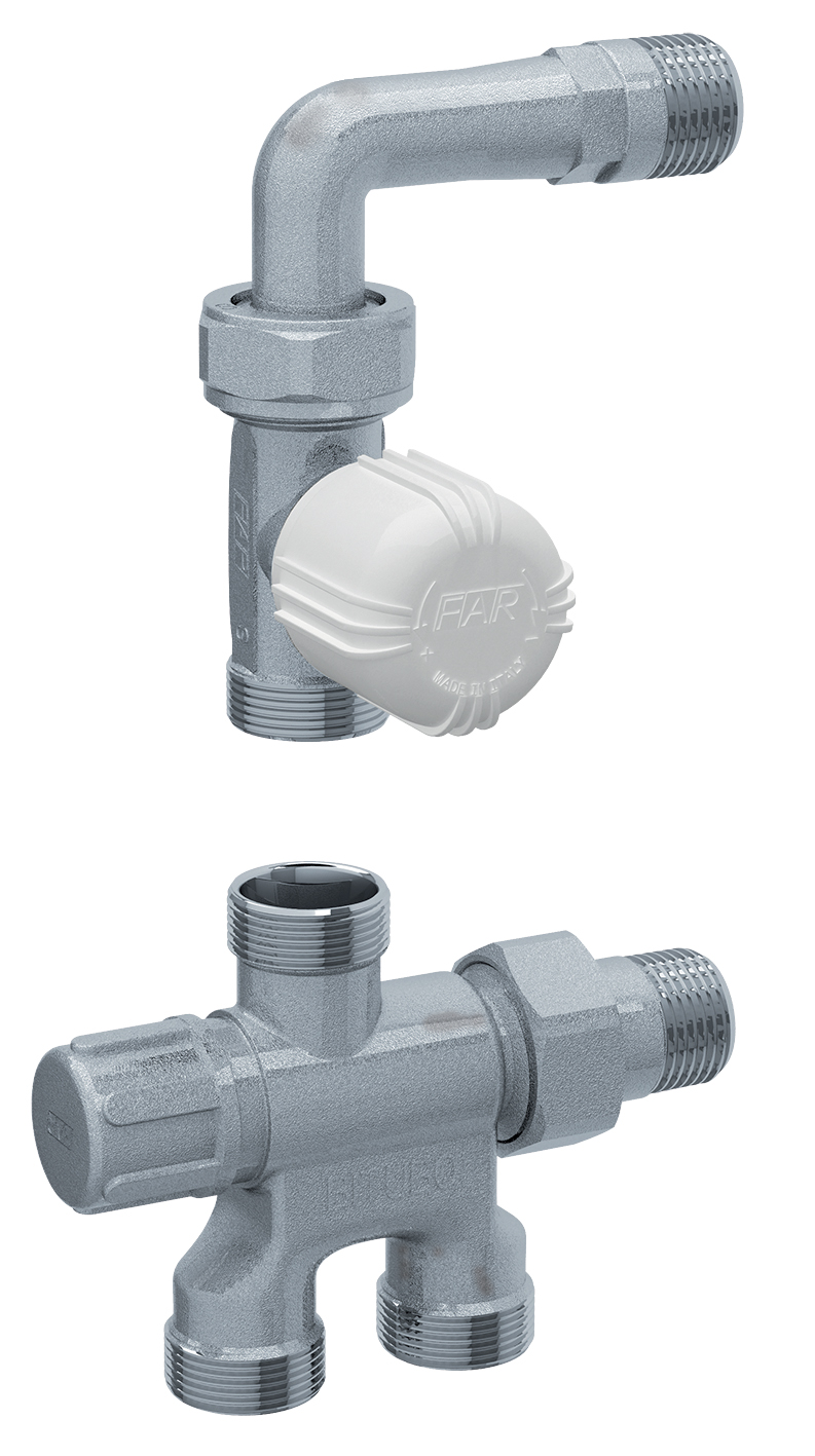 Термоузел боков.подключения для двух-трубной системы, 1/2