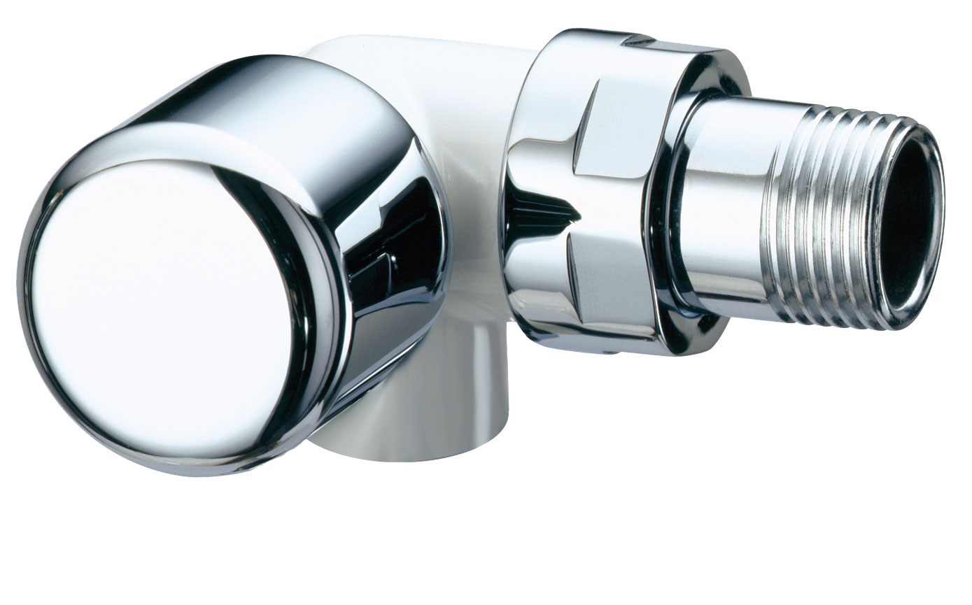 Вентиль термостат. трехосев. левосторон.TopFAR 1/2"ВР, EPDM, бел/серебро