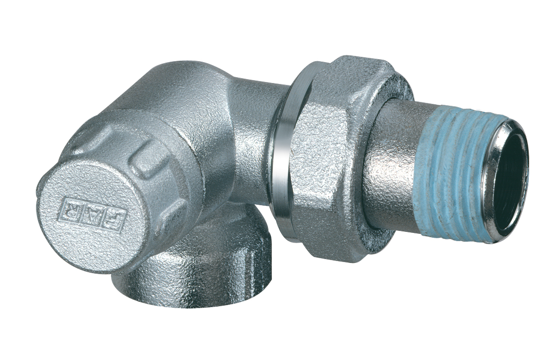 Вентиль запорный трехосевой левосторонний, 1/2" ВР