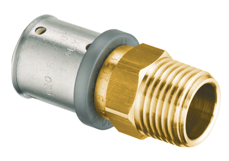 Пресс-переходник НР 1/2" х 16*2 лат.(аналог 59001601)