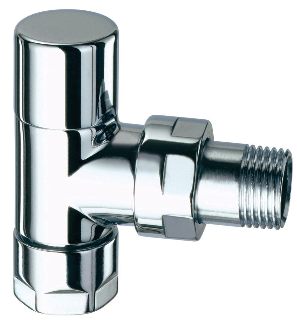 Вентиль запорн.углов. TopFAR, 1/2" гайка М24х19,  серебро, EPDM