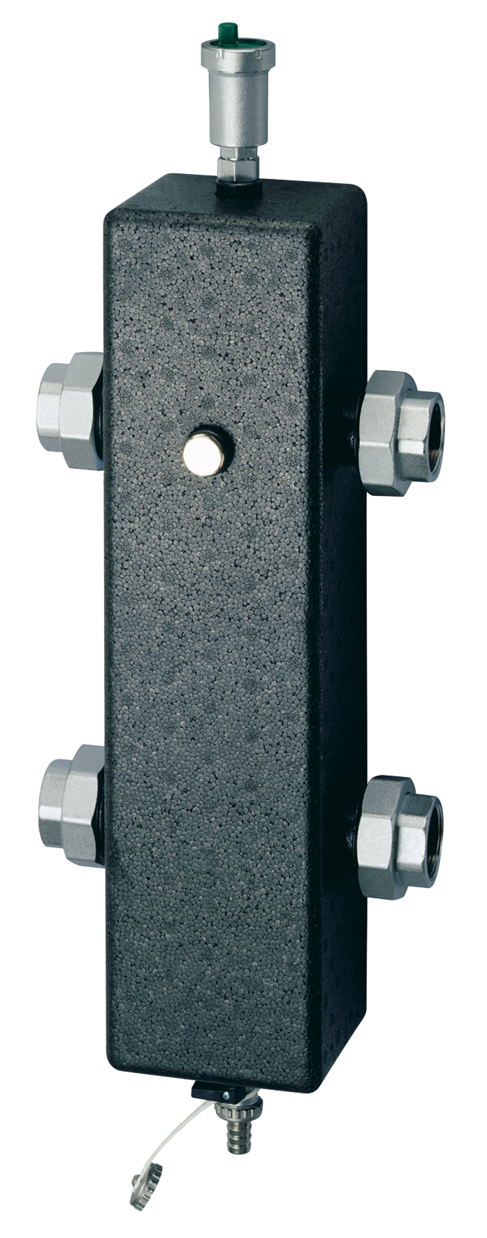 Гидроразделит. 1" с авт.воздухоотвод., сливн. краном, накид. гайк. в изоляции